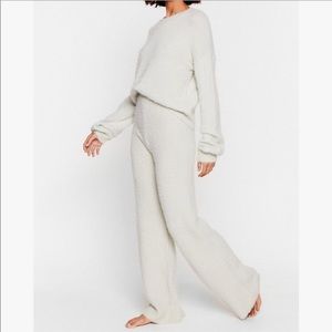 NastyGal Matching Fluffy Sweater Set Size Small
